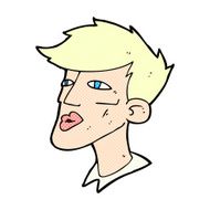 comic cartoon male model guy
