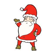 comic cartoon santa claus