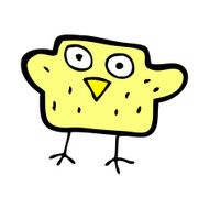 comic cartoon bird N3