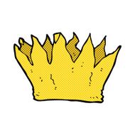 comic cartoon paper crown