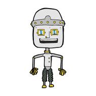 funny comic cartoon robot