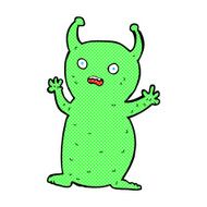 comic cartoon funny little alien
