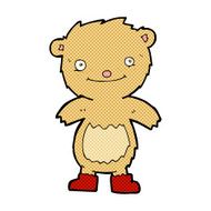 comic cartoon teddy bear wearing boots