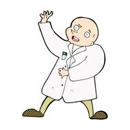 comic cartoon mad scientist