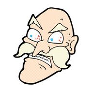 comic cartoon angry old man N2