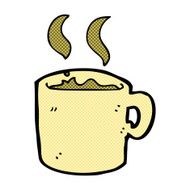 comic cartoon mug of coffee