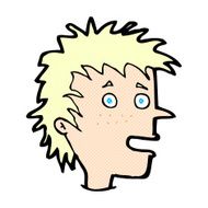 comic cartoon excited boy