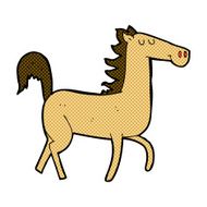 comic cartoon horse