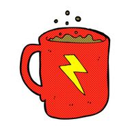 comic cartoon coffee mug