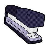 comic cartoon office stapler