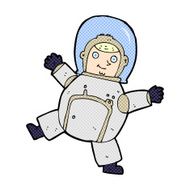 comic cartoon astronaut
