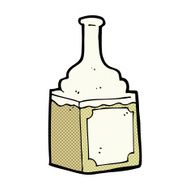 comic cartoon whiskey bottle