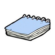 comic cartoon notepad