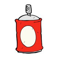 comic cartoon spray can N3