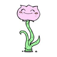 comic cartoon flower N3