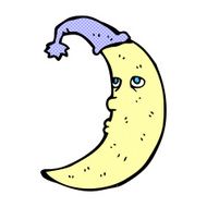 sleepy moon comic cartoon