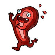meat comic cartoon character
