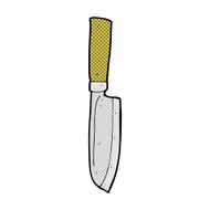 comic cartoon kitchen knife
