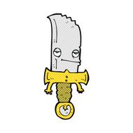 knife comic cartoon character