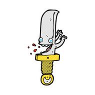 crazy knife comic cartoon character