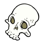 comic cartoon spooky skull N3