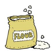 comic cartoon bag of flour N2