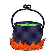 comic cartoon witch&#039;s cauldron