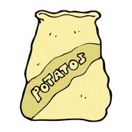 comic cartoon sack of potatos