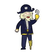 comic cartoon pirate captain