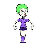 comic cartoon zombie monster woman