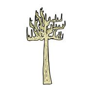 old bare tree comic cartoon