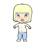 comic cartoon overweight woman