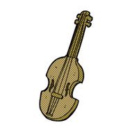 comic cartoon violin