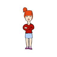 comic cartoon annoyed woman N4