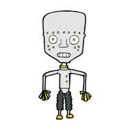 funny comic cartoon robot N2