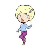 comic cartoon suprised woman N2
