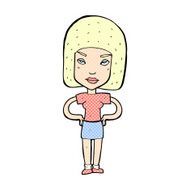 comic cartoon annoyed woman N5