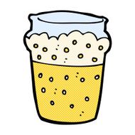 comic cartoon glass of beer N2