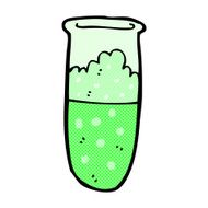 comic cartoon test tube