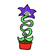 comic cartoon flower N5