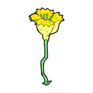 comic cartoon flower N6