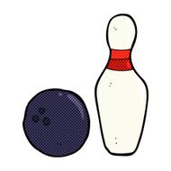 ten pin bowling comic cartoon N2