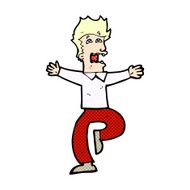 comic cartoon terrified man N2