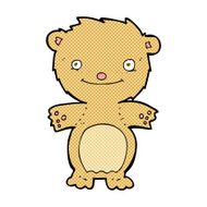 comic cartoon happy little teddy bear N2