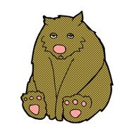 comic cartoon sad bear