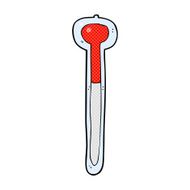 comic cartoon thermometer