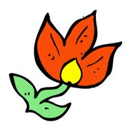 comic cartoon flower N8