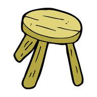 comic cartoon wooden stool N2