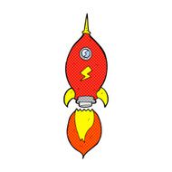 comic cartoon spaceship
