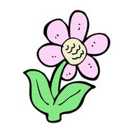 comic cartoon flower N9